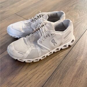 On Running Cream Athletic Sneakers